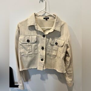 Cropped lightweight jacket